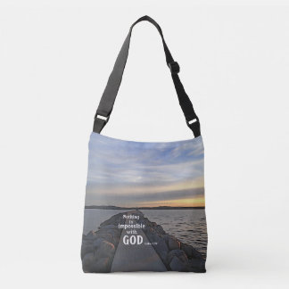 Niets is onmogelijk met God Crossbody Tas