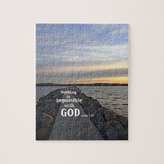 Niets is onmogelijk met God Legpuzzel (Verticaal)