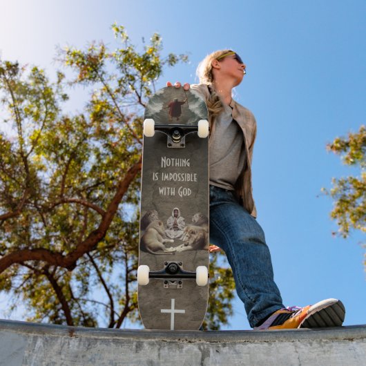 Niets is onmogelijk met God Persoonlijk Skateboard (Buiten 1)