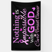 Niets is onmogelijk met GOD Spandoek (Verticaal)