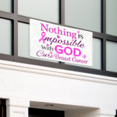 Niets is onmogelijk met GOD Spandoek (Buitenkant Gebouw)