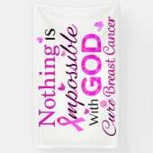 Niets is onmogelijk met GOD Spandoek (Verticaal)