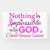 Niets is onmogelijk met GOD Spandoek (Horizontaal)
