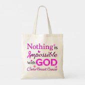 Niets is onmogelijk met GOD Tote Bag (Achterkant)