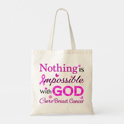Niets is onmogelijk met GOD Tote Bag (Achterkant)