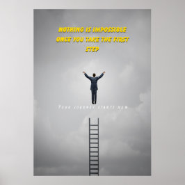 Niets is onmogelijk Motivatie Quote Poster