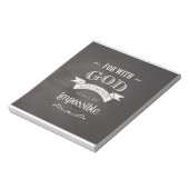 Niets is onmogelijk notitieblok (Linkerzijde)