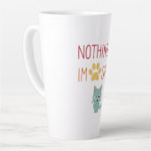 Niets is onmogelijk (ondenkbaar) schattige kat lat latte mok (Linkerhoek)