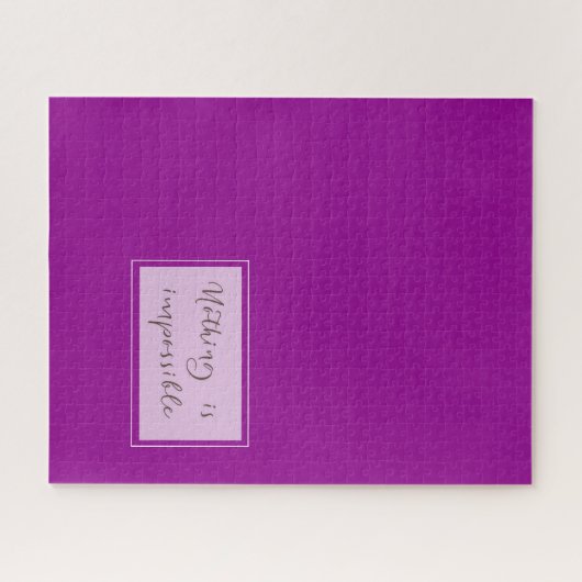 Niets is onmogelijk: Paars 002 Legpuzzel (Horizontaal)