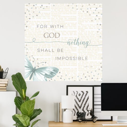 Niets is onmogelijk poster (Thuiskantoor)