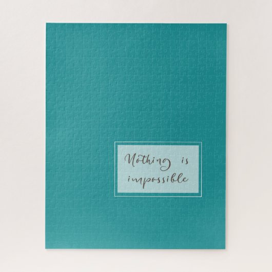 Niets is onmogelijk: Sage Green 006 Legpuzzel (Verticaal)