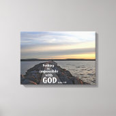 Niets is onmogelijk voor God Canvas Afdruk (Voorkant)