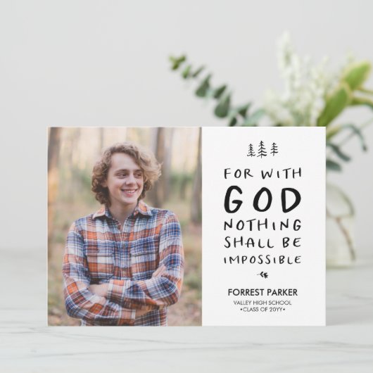 Niets is onmogelijke aankondiging van Afstuderen (Staand voorkant)