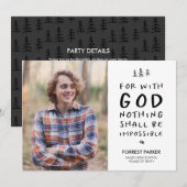 Niets is onmogelijke aankondiging van Afstuderen (Voorkant / Achterkant)