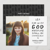 Niets is onmogelijke aankondiging van Afstuderen (Voorkant / Achterkant)