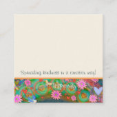 Niets is Onmogelijke Inspirivity Vriendelijkheidsk Vierkante Visitekaartje (Achterkant)