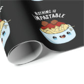 Niets is onstabiel, grappige pasta's die donker zi cadeaupapier (Rol Hoek)