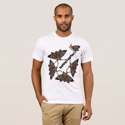 Niets is perfect t-shirt (Voorkant volledig)