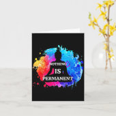 Niets is permanent boeddhisme Boeddha meditatie Qu Kaart (Gele Bloem)