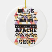 Niets is sterker dan liefde keramisch ornament (Achterkant)