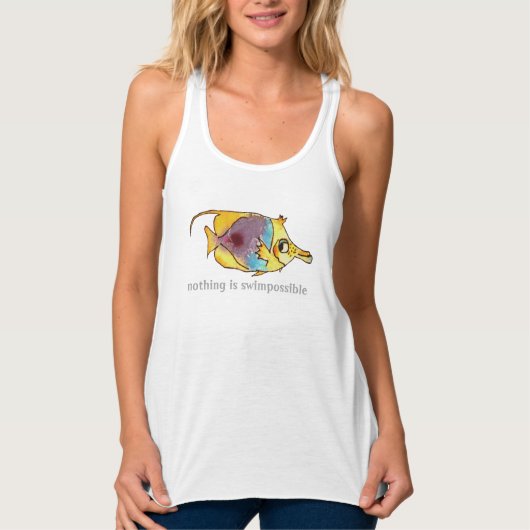Niets is Swpossible Butterfly Fish Tanktop (Voorkant)
