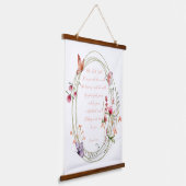 Niets is te moeilijk voor je. hangend wandkleed (Gebogen)