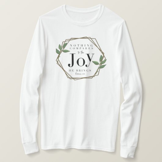 Niets is te vergelijken met zijn Shirt met lange m (Design voorkant)