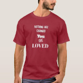 Niets is veranderd,Je wordt bemind Basic T-shirt d (Voorkant)