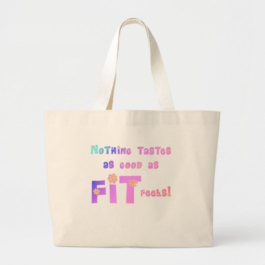 Niets is zo goed als FIT Feels! Grote Tote Bag (Voorkant)