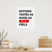 Niets is zo goed als FIT voelt - Inspiratie Poster (Keuken)