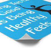 Niets is zo goed als gezonde slogan zijn poster (Hoek)