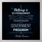 Niets is zo permanent - Friedman Poster (Voorkant)