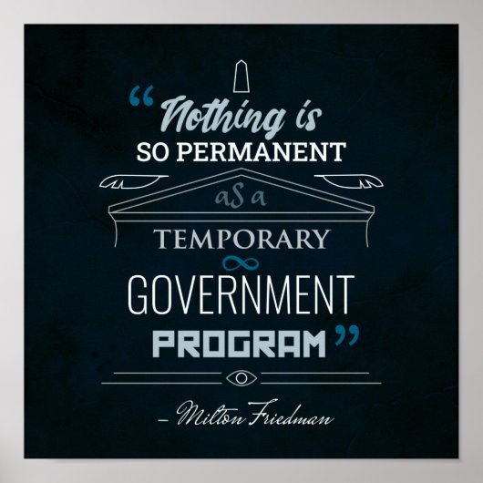 Niets is zo permanent - Friedman Poster (Voorkant)