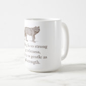 Niets is zo sterk als de gentelijkheid koffiemok (Voorkant rechts)