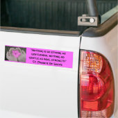 "Niets is zo sterk als gen... Bumpersticker (Op Truck)