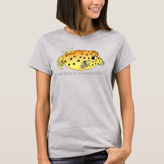 Niets is Zwonkbare Gele Vis T-shirt (Voorkant)