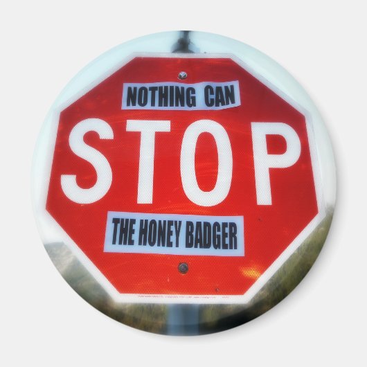 Niets kan de Honey Badger stoppen Magneet (Voorkant)