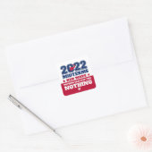 Niets kan deze Rode Golf 2022 Midterms tegenhouden Vierkante Sticker (Envelop)