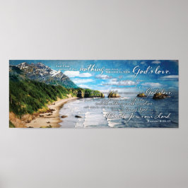 Niets kan Gods liefde scheiden Romeinen Bijbelvers Poster