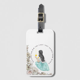 Niets kan het licht van binnenuit veranderen bagagelabel