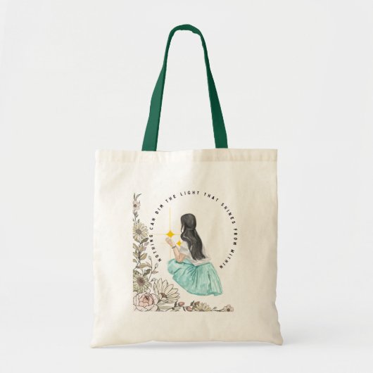 Niets kan het licht van binnenuit veranderen tote bag (Voorkant)