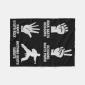 Niets kan Karate Custom Cadeft verslaan Fleece Deken (Voorkant (Horizontaal))
