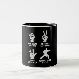 Niets kan Karate Custom Cadeft verslaan Tweekleurige Koffiemok