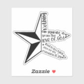 Niets kan ons scheiden Christelijk geloof Sticker (Vel)