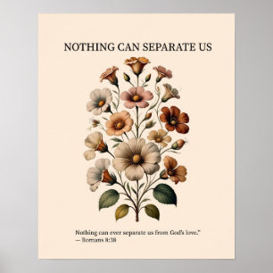 Niets kan ons scheiden van de liefde van God muurk Poster