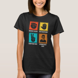 Niets klopt Diver Cool Scuba Onderwater Duiker T-shirt