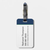 Niets komt uit het niets - de witte lotus bagagelabel (Achterkant verticaal)