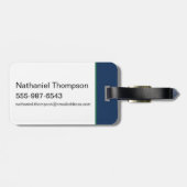 Niets komt uit het niets - de witte lotus bagagelabel (Achterkant horizontaal)