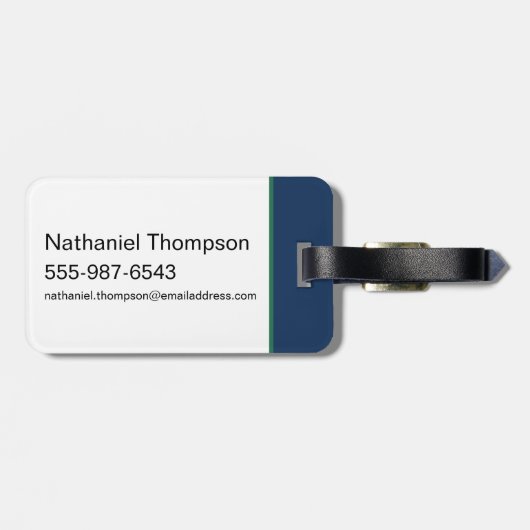 Niets komt uit het niets - de witte lotus bagagelabel (Achterkant horizontaal)