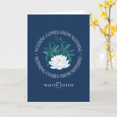 Niets komt uit het niets - de witte lotus kaart (Gele Bloem)